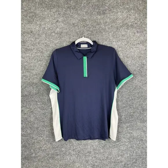 Callaway Women's Golf Polo XL OPTI-DRI Short Sleeve Blue, White and Green - Picture 1 of 9